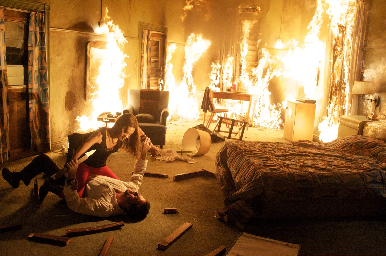Losers production design — Motel Fight