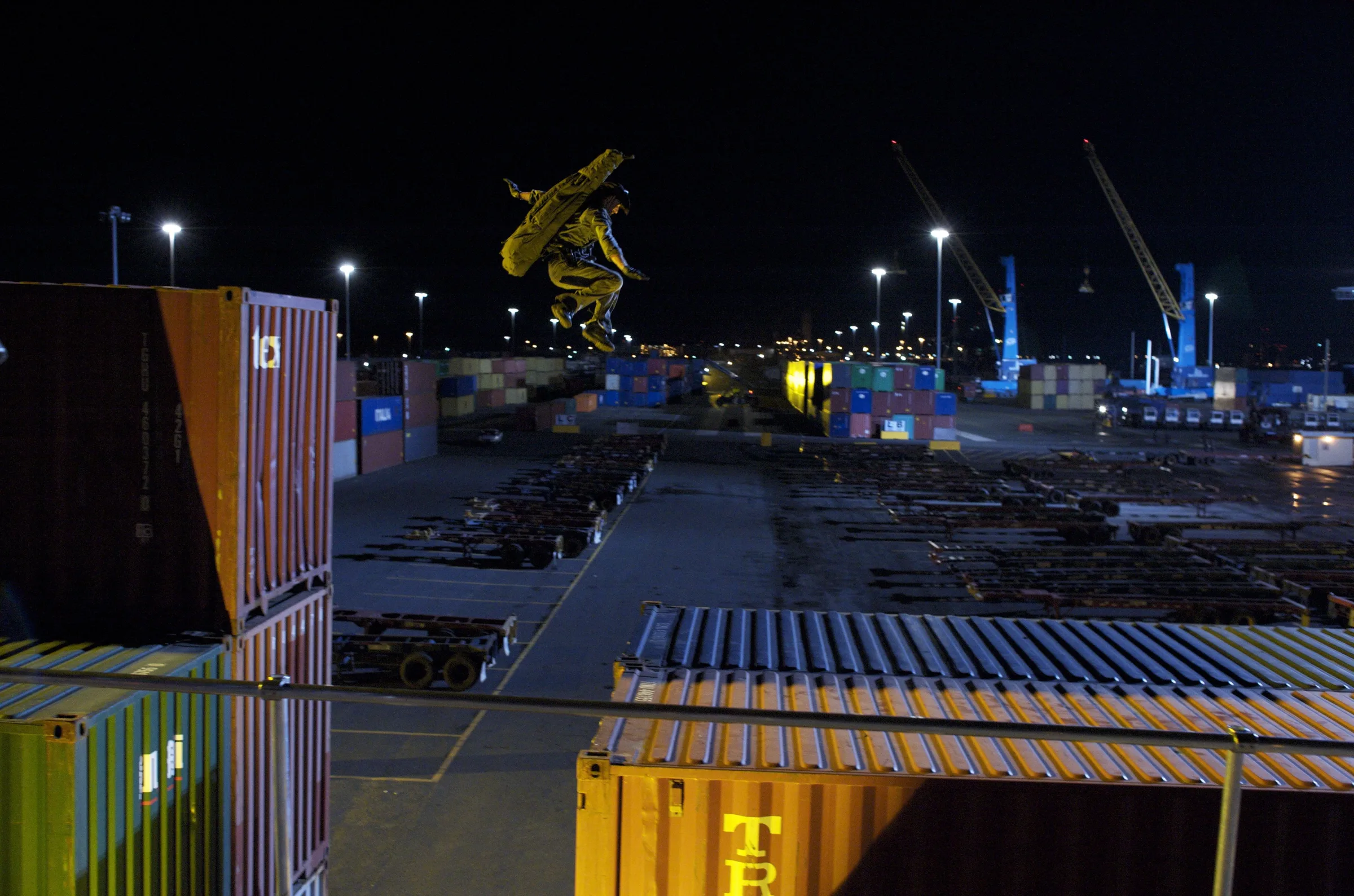 Losers production design — Shipping Yard